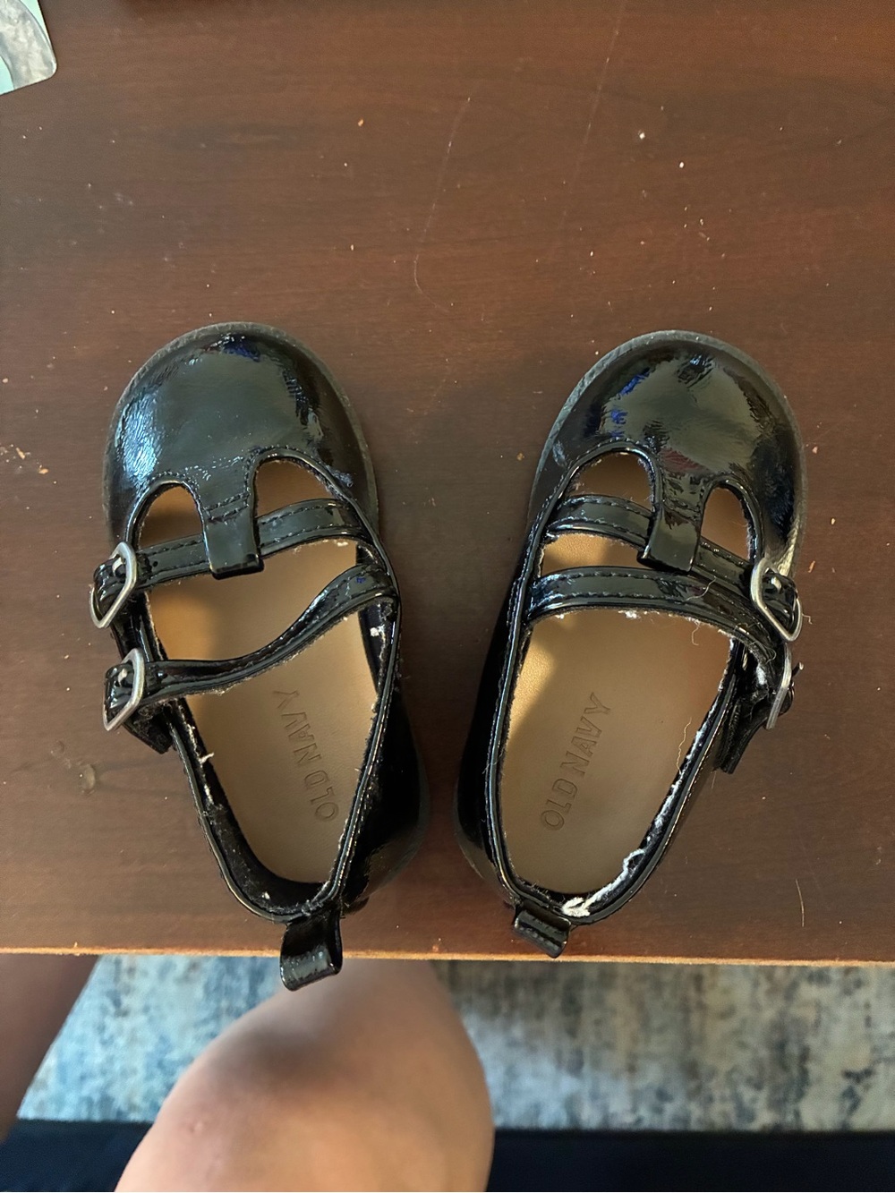 Kids Black Patent Mary Jane Shoes